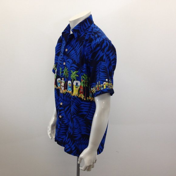 Maui Maui Tropical Hawaiian Beer Shirt Men's - Picture 7 of 7